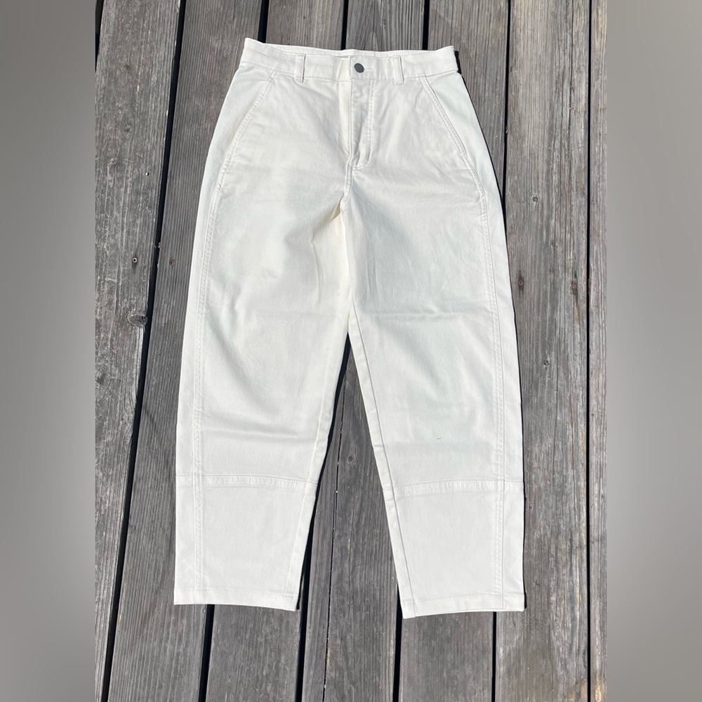 Everlane The Utility Barrel Pant - Bone (8) - Picture 3 of 6